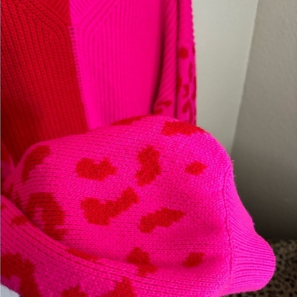 Double Duty Hot Pink Colorblock Sweater - Picture 8 of 8